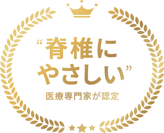 脊髄にやさしい 医療専門家が認定